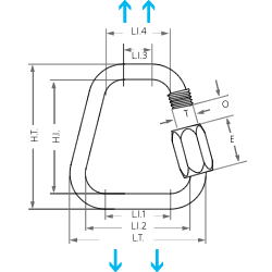 Scheme Trapeze Maillon rapide